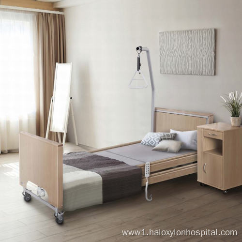Electric Wooden Hospital Bed Home Nursing Bed